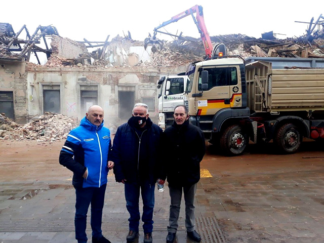 Gospićki čelnici u Petrinji/Foto Lika ekspress                                                                                                                                                                                                            